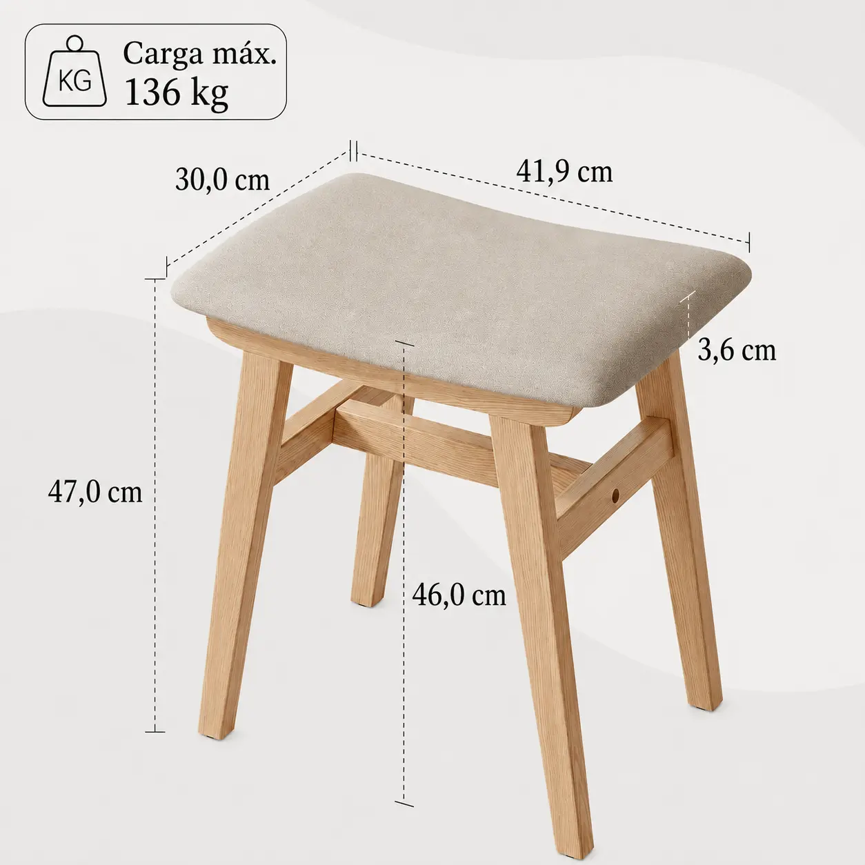 Tocador estrecho MILWOOD con espejo LED — vista 6